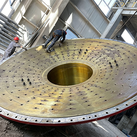 Internal View of Ball Mill